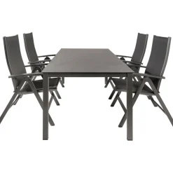 Kettler HPL 180 Easy 4 verstelbaar tuinset jura antraciet