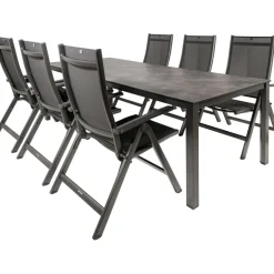 New Kettler HPL 220 Easy 6 verstelbaar tuinset antraciet