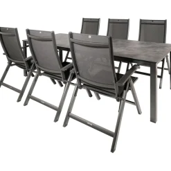 New Kettler HPL 220 Easy 6 verstelbaar tuinset antraciet