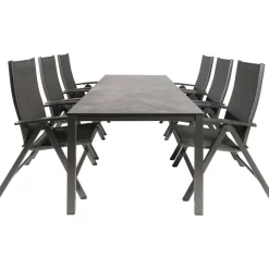 New Kettler HPL 220 Easy 6 verstelbaar tuinset antraciet