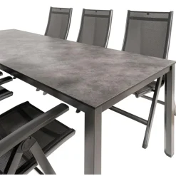 New Kettler HPL 220 Easy 6 verstelbaar tuinset antraciet