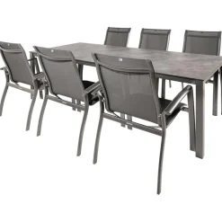 Kettler HPL 220 Legato 6 dining tuinset antraciet