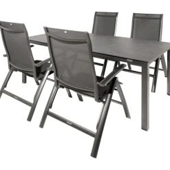 New Kettler HPL 180 Legato 4 verstelbaar tuinset jura  antraciet