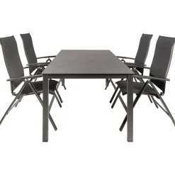 New Kettler HPL 180 Legato 4 verstelbaar tuinset jura  antraciet