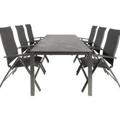 Best Kettler HPL 220 Legato 6 verstelbaar tuinset antraciet