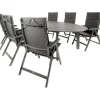 Hot Kettler HPL Edge 240 Basic Plus 6 verstelbaar tuinset  antraciet