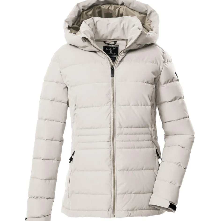 Killtec KOW 10 Quilted outdoor jack dames white sand