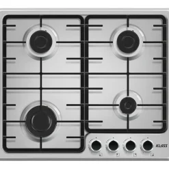 Klass RVS 4-pits kookplaat