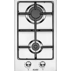 Discount Klass RVS 2-pits kookplaat