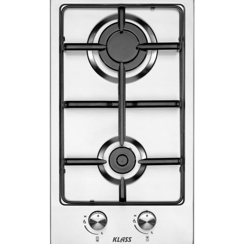 Discount Klass RVS 2-pits kookplaat