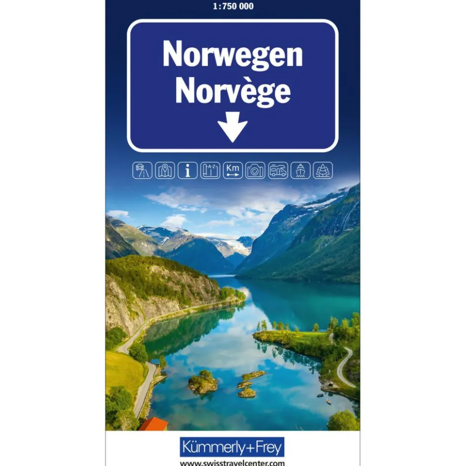 Discount Kümmerly & Frey Noorwegen wegenkaart