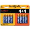 Kodak Max Alkaline AA batterij 8-pack