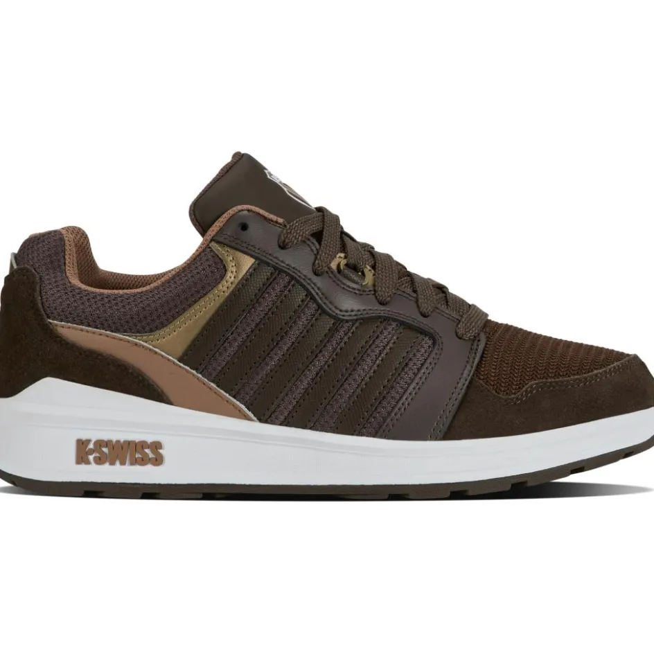 Outlet K-Swiss Rival Trainer T schoenen heren chocolate brown toasted coconut