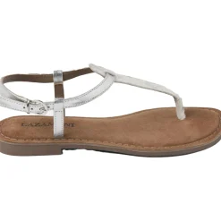 Outlet Lazamani 75.625 sandalen dames t-strap silver