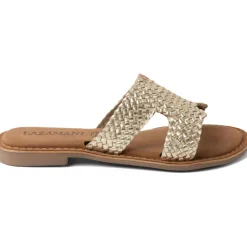 Online Lazamani Flor slippers dames gold