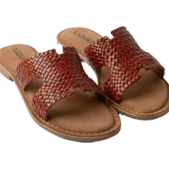 Lazamani Flor slippers dames tan