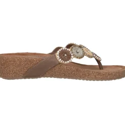 New Lazamani Mara slippers dames beige