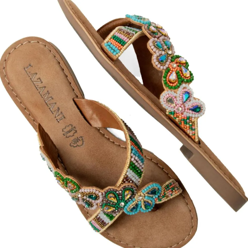 Lazamani Perla slippers dames beas flower