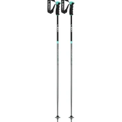 New Leki Neolite Airfoil skistokken dames gunmetal black light turquoise