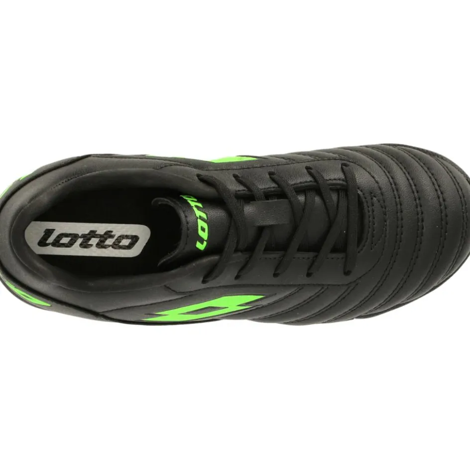 Clearance Lotto Milano 700 ID JR zaalvoetbalschoenen junior all black spring green