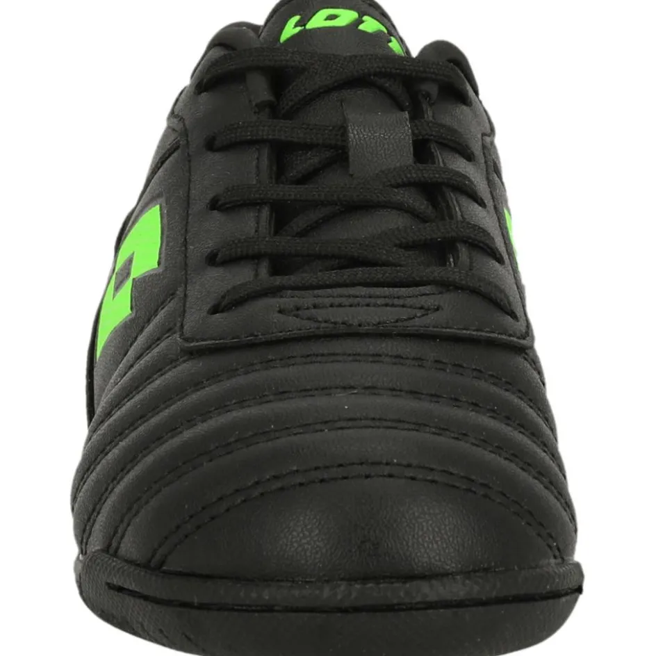 Clearance Lotto Milano 700 ID JR zaalvoetbalschoenen junior all black spring green