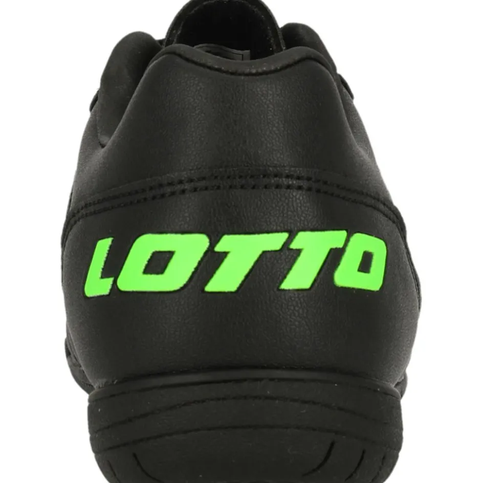 Clearance Lotto Milano 700 ID JR zaalvoetbalschoenen junior all black spring green
