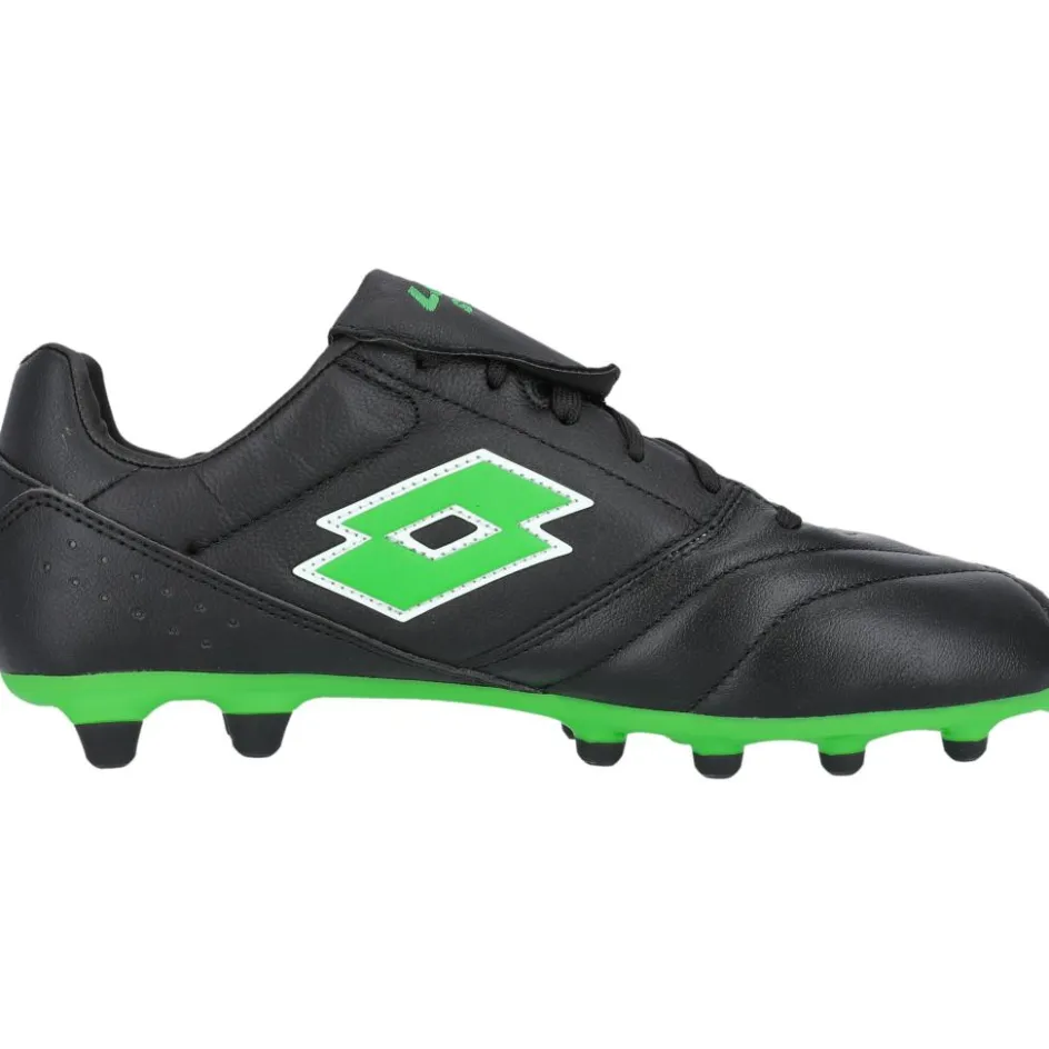 Lotto Stadio 200 FG voetbalschoenen heren all black spring green