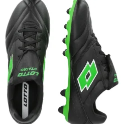 Lotto Stadio 200 FG voetbalschoenen heren all black spring green