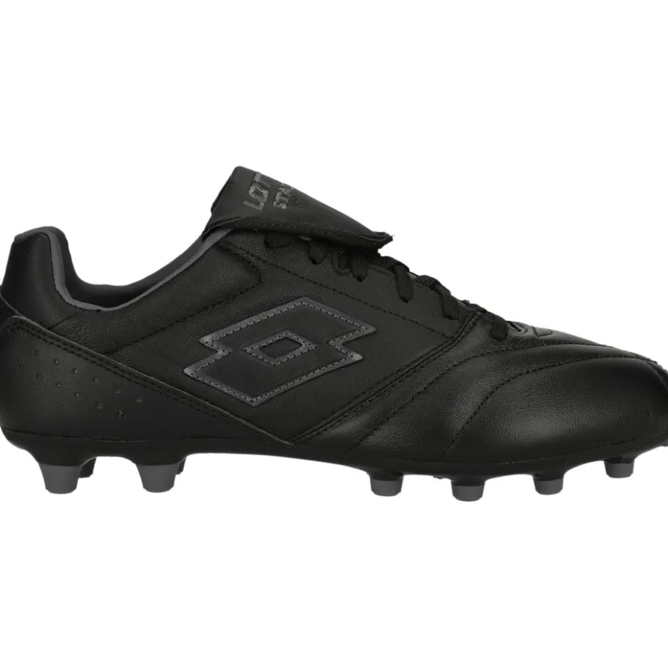 Discount Lotto Stadio 200 FG voetbalschoenen heren all black asphalt