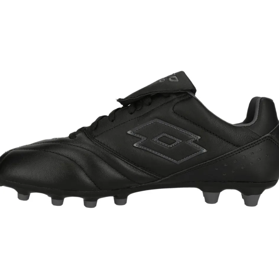 Discount Lotto Stadio 200 FG voetbalschoenen heren all black asphalt