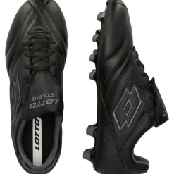 Discount Lotto Stadio 200 FG voetbalschoenen heren all black asphalt
