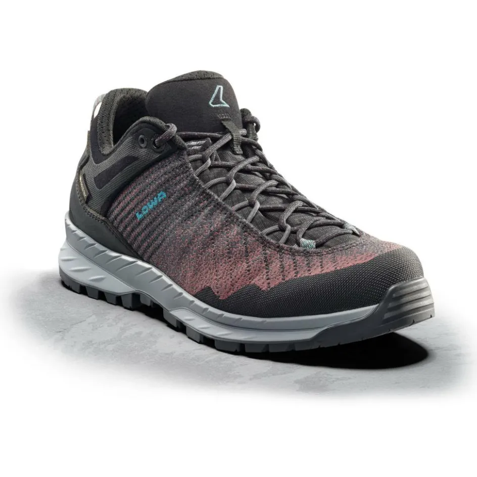 Online Lowa Carezza GTX Lo Ws wandelschoenen dames black brown