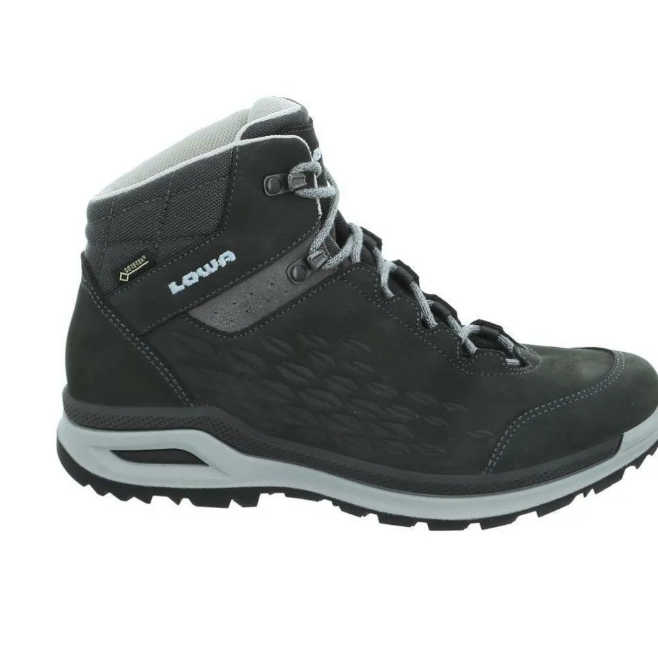 Outlet Lowa Locarno GTX QC wandelschoenen dames anthracite ice blue