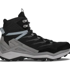 Discount Lowa Maddox Pro GTX Mid Ws Wide wandelschoenen dames black grey
