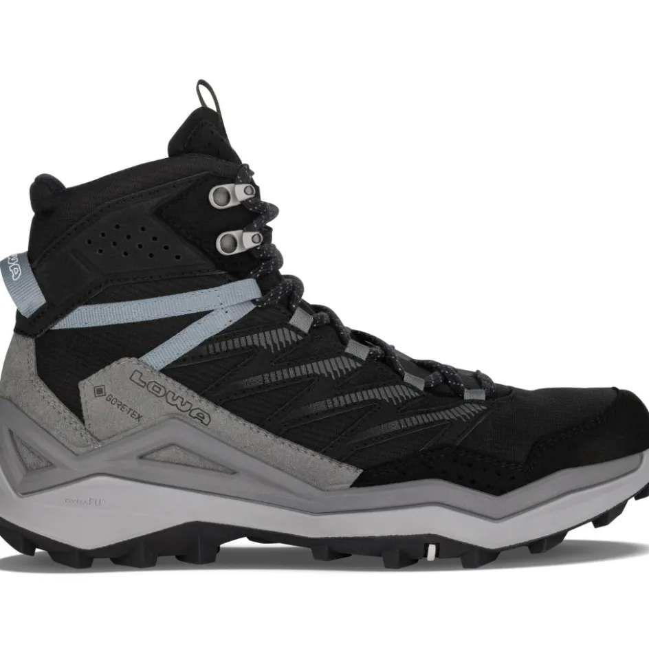 Discount Lowa Maddox Pro GTX Mid Ws Wide wandelschoenen dames black grey