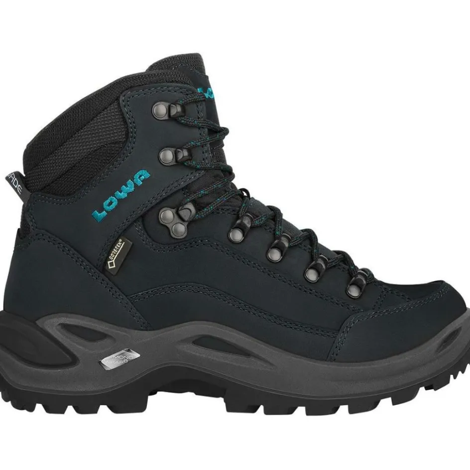 Hot Lowa Renegade GTX Mid wandelschoenen dames asphalt turquoise