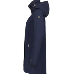 Luhta Iloniemi parka softshell jas dames dark blue