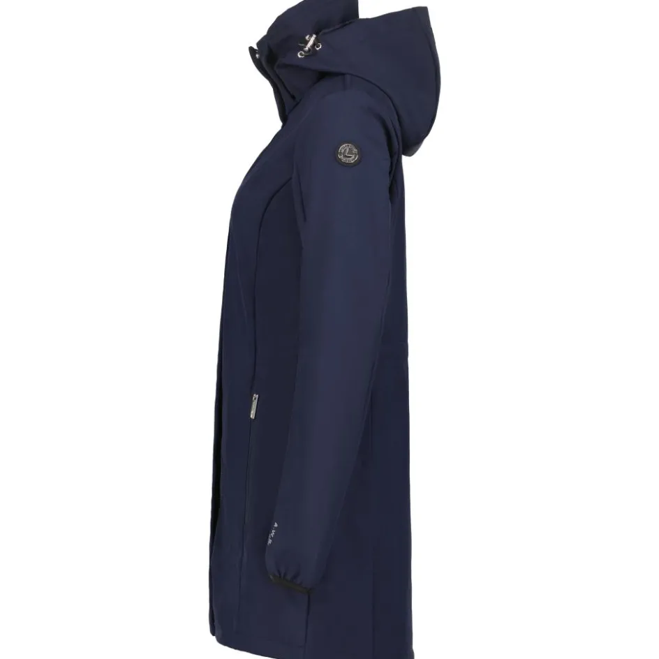 Luhta Iloniemi parka softshell jas dames dark blue