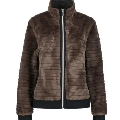 Best Luhta Isolahti fleece vest dames dark brown