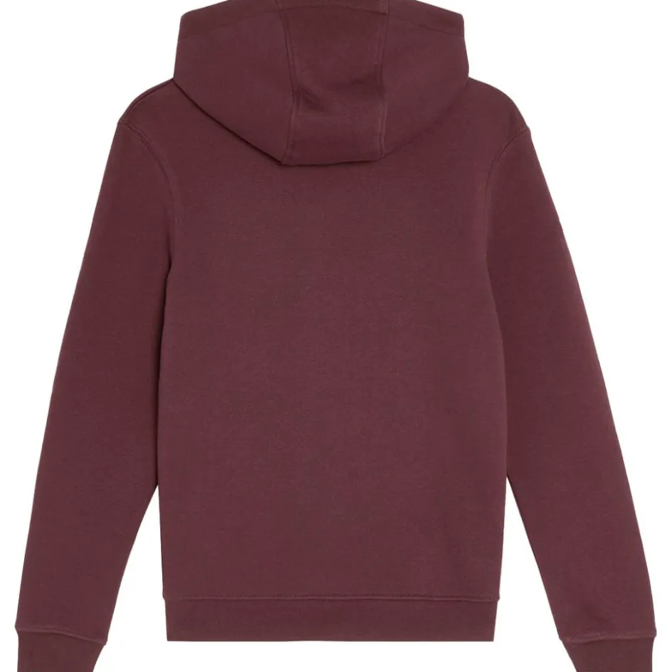 Lyle & Scott Brush Back Pullover hoodie junior burgundy