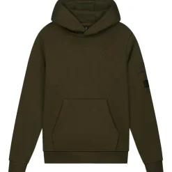 Sale Malelions Nylon Pocket hoodie junior moss green