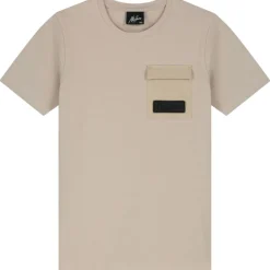 Online Malelions Nylon Pocket shirt junior taupe