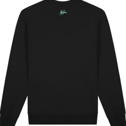 Malelions Sport Counter sweater heren black turquoise
