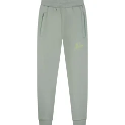 Malelions Striped Signature joggingbroek junior agave green