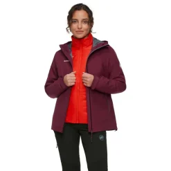 Outlet Mammut Alto Light Hooded 3-in-1 outdoor jack dames vin red