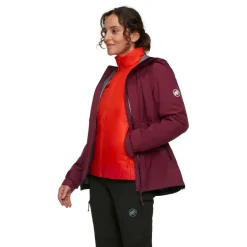 Outlet Mammut Alto Light Hooded 3-in-1 outdoor jack dames vin red