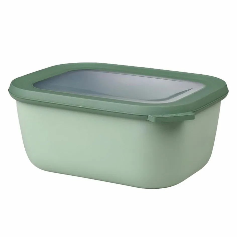 Mepal Cirqula multikom vershouddoos rechthoekig 1,5 liter nordic sage