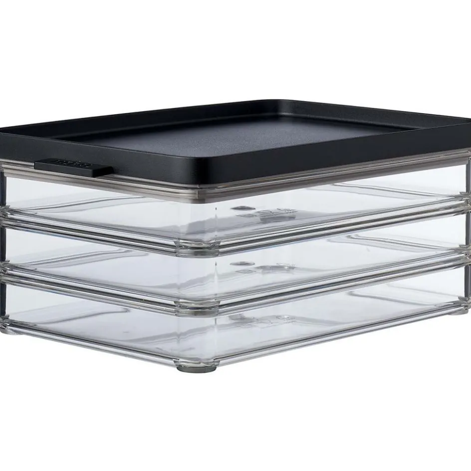 Mepal Omnia 3-laags vleeswarendoos black
