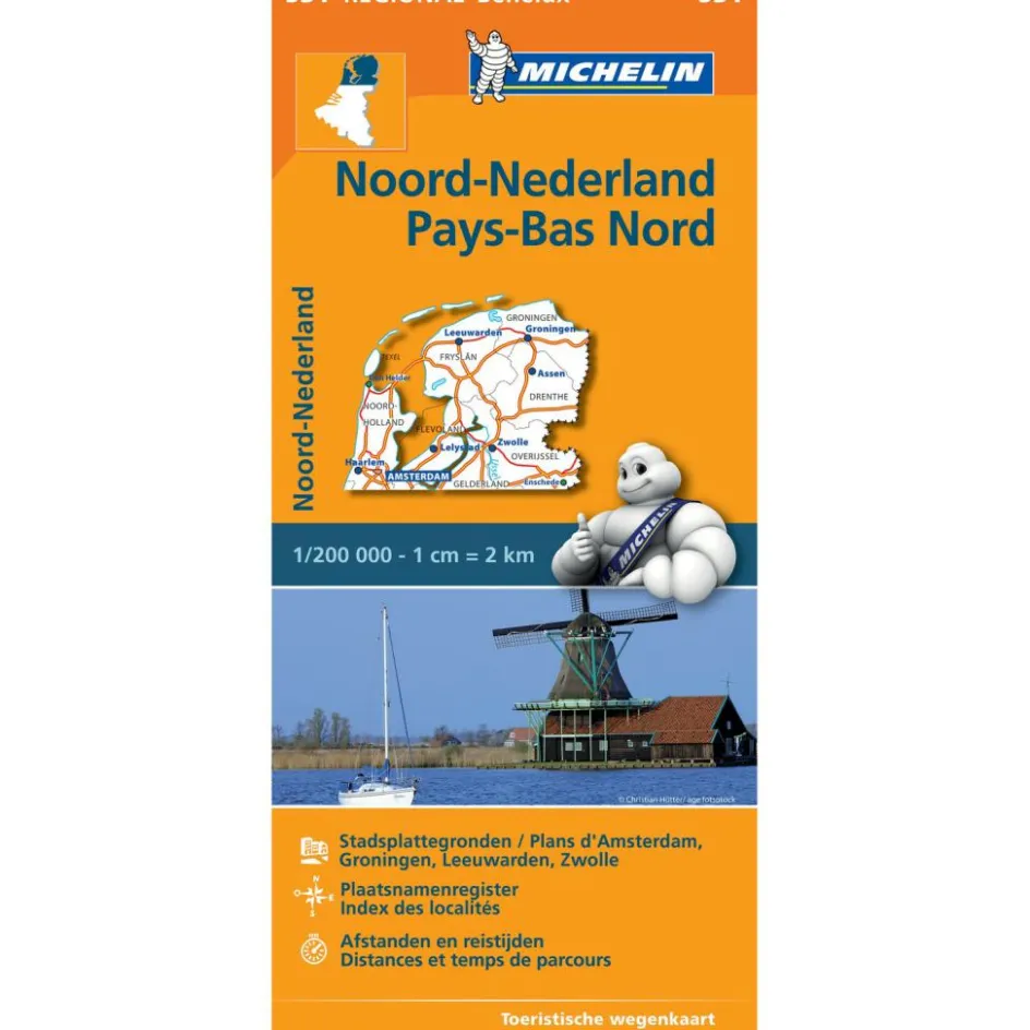 New Michelin 531 Noord-Nederland wegenkaart
