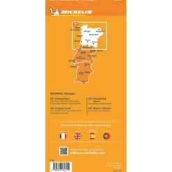 Michelin 591 Noord-Portugal wegenkaart